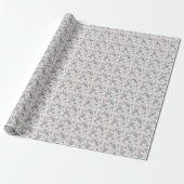 Floral Winter Cadeaupapier (Uitgerold)