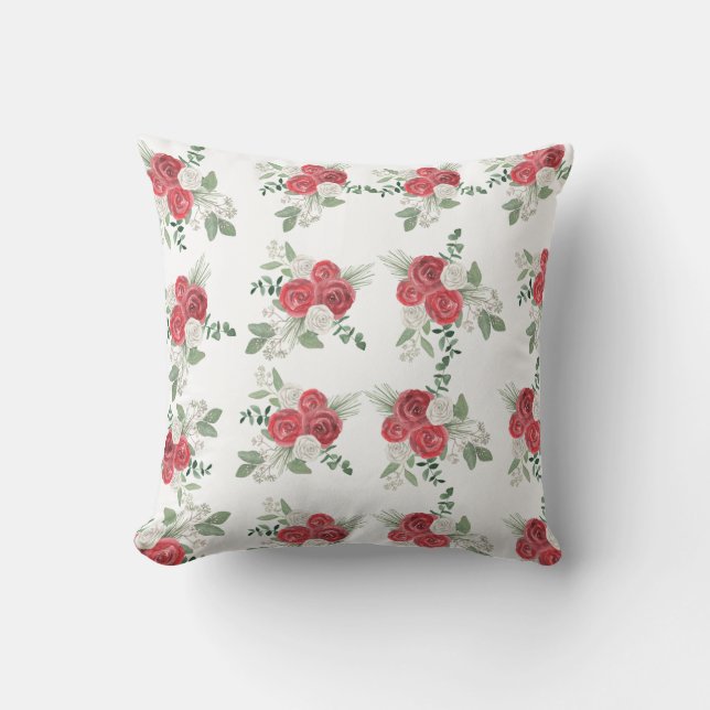 Floral Winter Pillow Kussen (Voorkant)