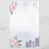 Floral Winter Snowflakes Zoek het gastspel (Achterkant)