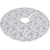 Floral Winter Tree Skirt Design Kerstboom Rok (Gekanteld)