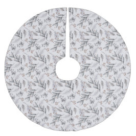 Floral Winter Tree Skirt Design Kerstboom Rok