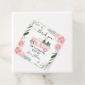 Floral Winter Truck Dank u Label (In situ)