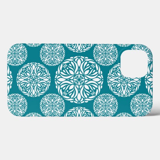 Floral wintersneeuwvlok Case-Mate iPhone case (Achterkant (horizontaal))