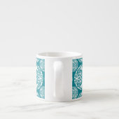 Floral wintersneeuwvlok espresso kop (Achterkant)