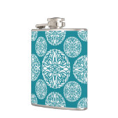 Floral wintersneeuwvlok heupfles (Links)