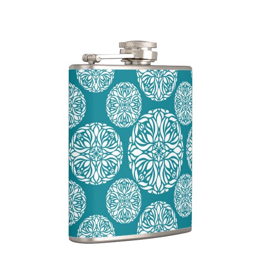 Floral wintersneeuwvlok heupfles (Rechts)