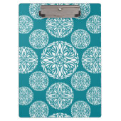 Floral wintersneeuwvlok klembord (Voorkant)