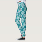 Floral wintersneeuwvlok leggings (Links)
