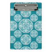 Floral wintersneeuwvlok mini klembord (Voorkant)