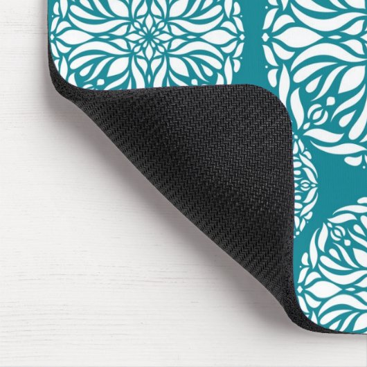 Floral wintersneeuwvlok muismat (Hoek)