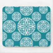 Floral wintersneeuwvlok muismat (Voorkant)