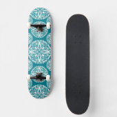 Floral wintersneeuwvlok persoonlijk skateboard (Voorkant)