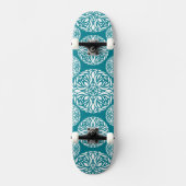 Floral wintersneeuwvlok persoonlijk skateboard (Voorkant)