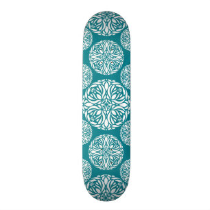 Floral wintersneeuwvlok persoonlijk skateboard