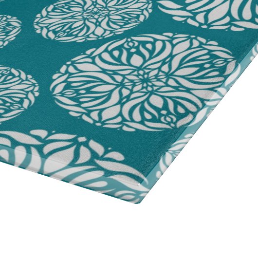 Floral wintersneeuwvlok snijplank (Hoek)