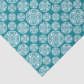 Floral wintersneeuwvlok tissuepapier (Detail)