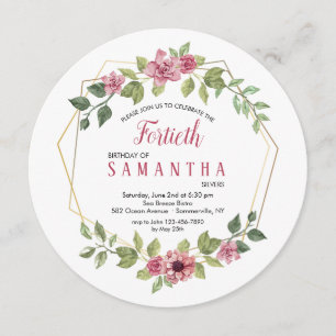 Floral Wire Lijst Invitation Kaart