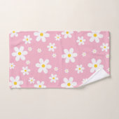 Floral wit Daisy roze handdoek set (Handdoek)