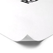 Floral wit Paarse bruiloft receptie Welkomstbord Poster (Hoek)