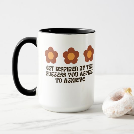 floral with inspirational quote mok (Met donut)