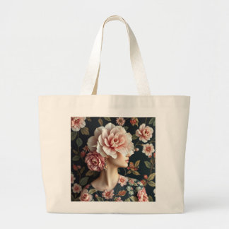 Floral Woman Art - Leven in volle bloei Grote Tote Bag