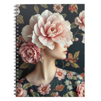Floral Woman Art - Leven in volle bloei Notitieboek