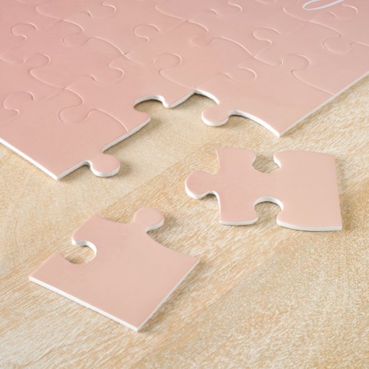 Floral Woman Botanical Waterverf Illustration Legpuzzel (Zijkant)