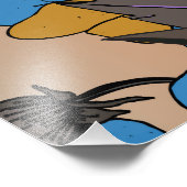 Floral Woman Crown of Flowers Foto Afdruk (Hoek)