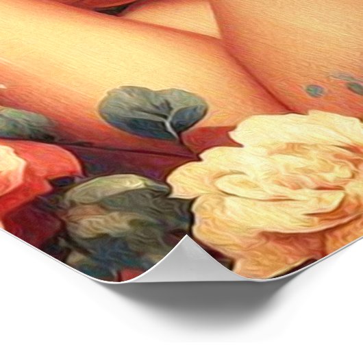  Floral Woman Poster (Hoek)