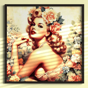  Floral Woman Poster