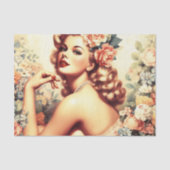  Floral Woman Tissuepapier (Voorkant)