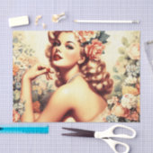  Floral Woman Tissuepapier (Craft)