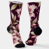 Floral Women's Socks Sokken (Gebogen)