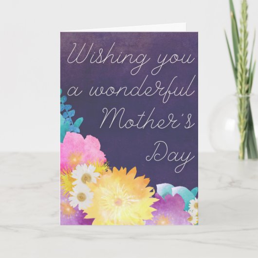 Floral Wonderful Moederdag Kaart (Voorkant)