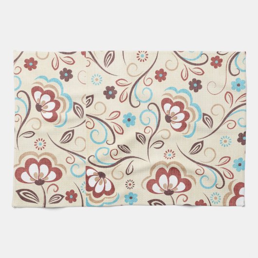 Floral Wonders Keukenhanddoek (Horizontaal)