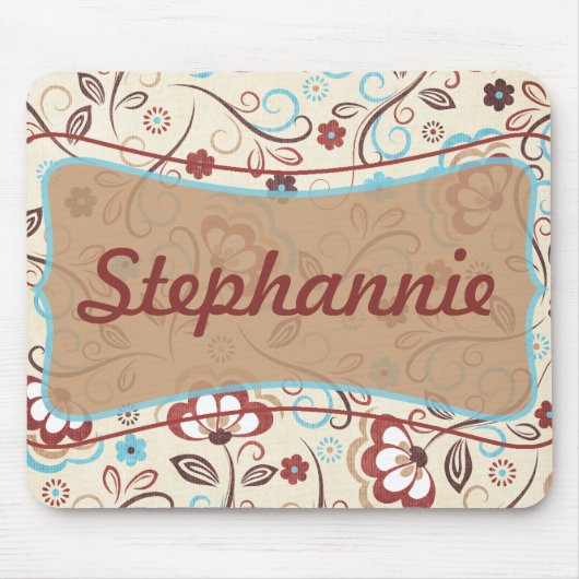 Floral Wonders Mousepad Muismat (Voorkant)