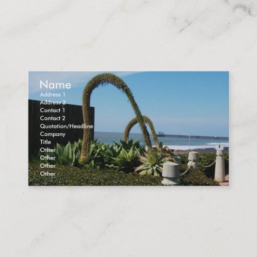 Floral Wonders, Visitekaartjes (Voorkant)