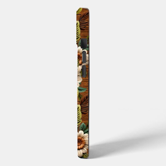 Floral Wood Case-Mate iPhone Case (Achterkant / Links)