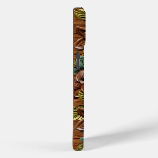 Floral Wood Case-Mate iPhone Case (Achterkant / Rechts)