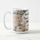 Floral Wood Grain Inspirerend Quote Koffiemok (Links)