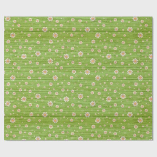 Floral wood Modern populair verpakkingspapier Cadeaupapier (Vlak)