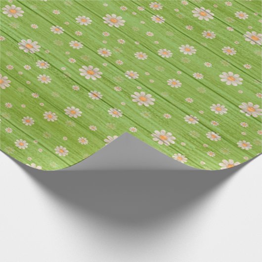 Floral wood Modern populair verpakkingspapier Cadeaupapier (Hoek)