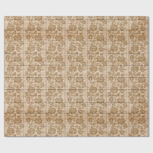 Floral wood Modern populair verpakkingspapier Cadeaupapier (Vlak)