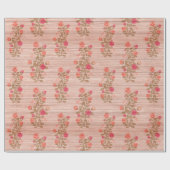 Floral wood Modern populair verpakkingspapier Cadeaupapier (Vlak)