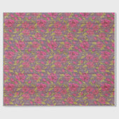 Floral wood Modern populair verpakkingspapier Cadeaupapier (Vlak)