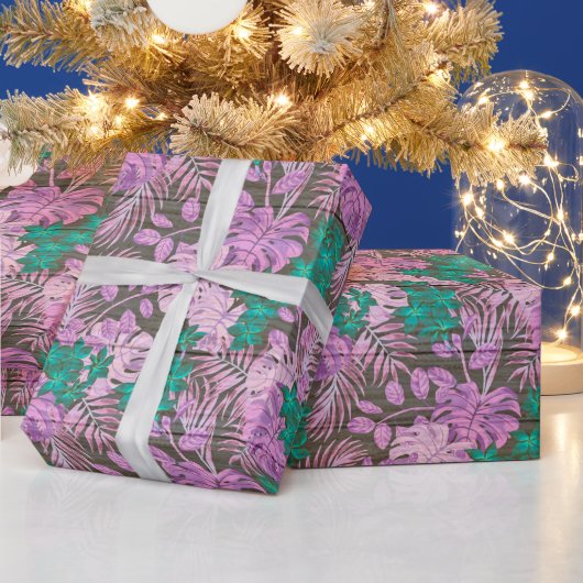 Floral wood Modern populair verpakkingspapier Cadeaupapier (Feestdagen)