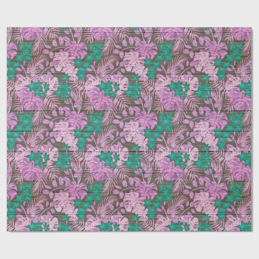 Floral wood Modern populair verpakkingspapier Cadeaupapier (Vlak)