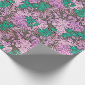 Floral wood Modern populair verpakkingspapier Cadeaupapier (Hoek)