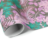 Floral wood Modern populair verpakkingspapier Cadeaupapier (Rol Hoek)