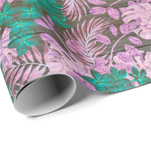 Floral wood Modern populair verpakkingspapier Cadeaupapier (Rol Hoek)